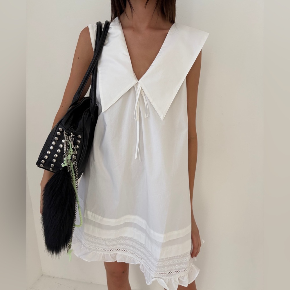 Lisa Says Gah Jenny Mini Dress Dove - Picture 4 of 12